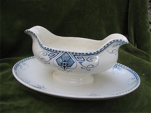 Sarreguemines sauce boat.